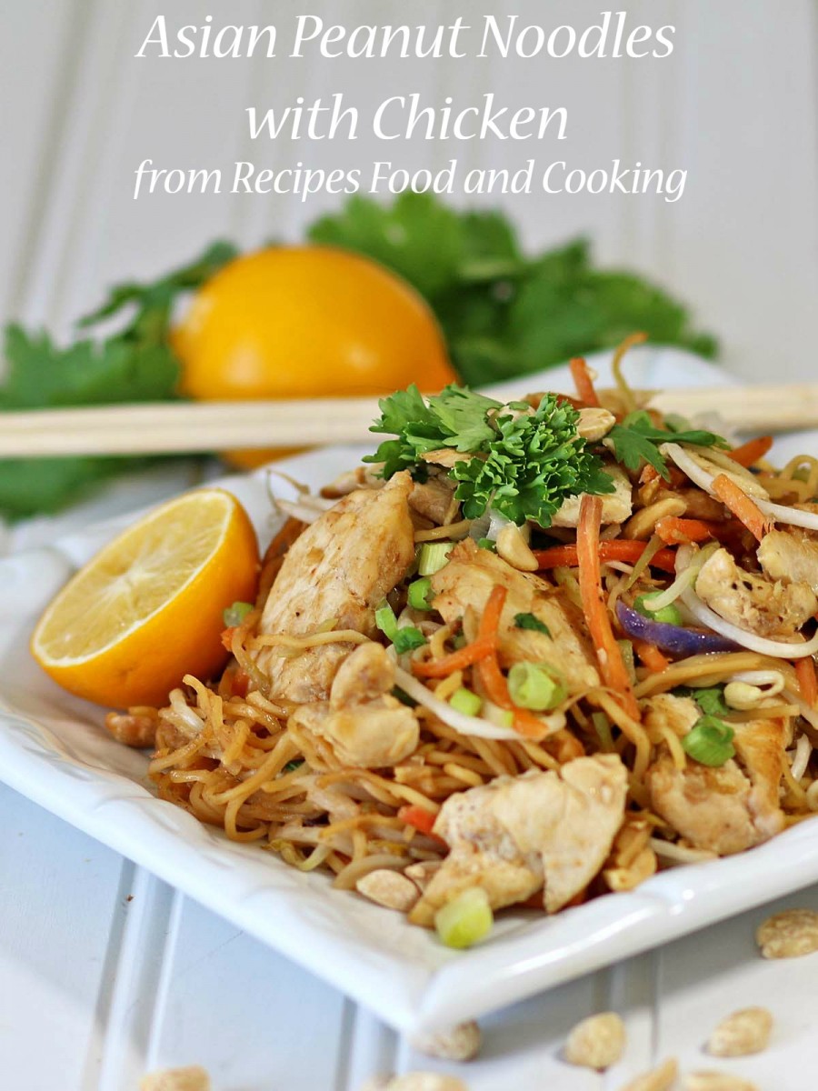 Asian Peanut Chicken with Noodles