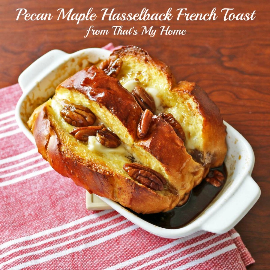 Pecan Maple Hasselback French Toast