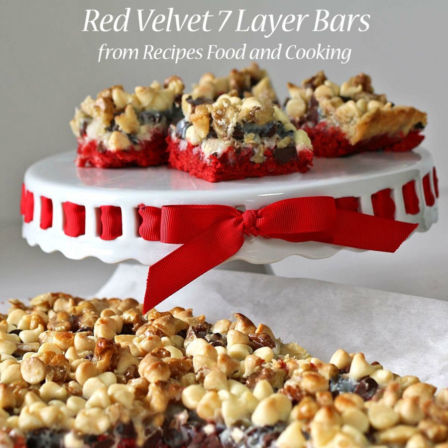 Red Velvet 7 Layer Bars