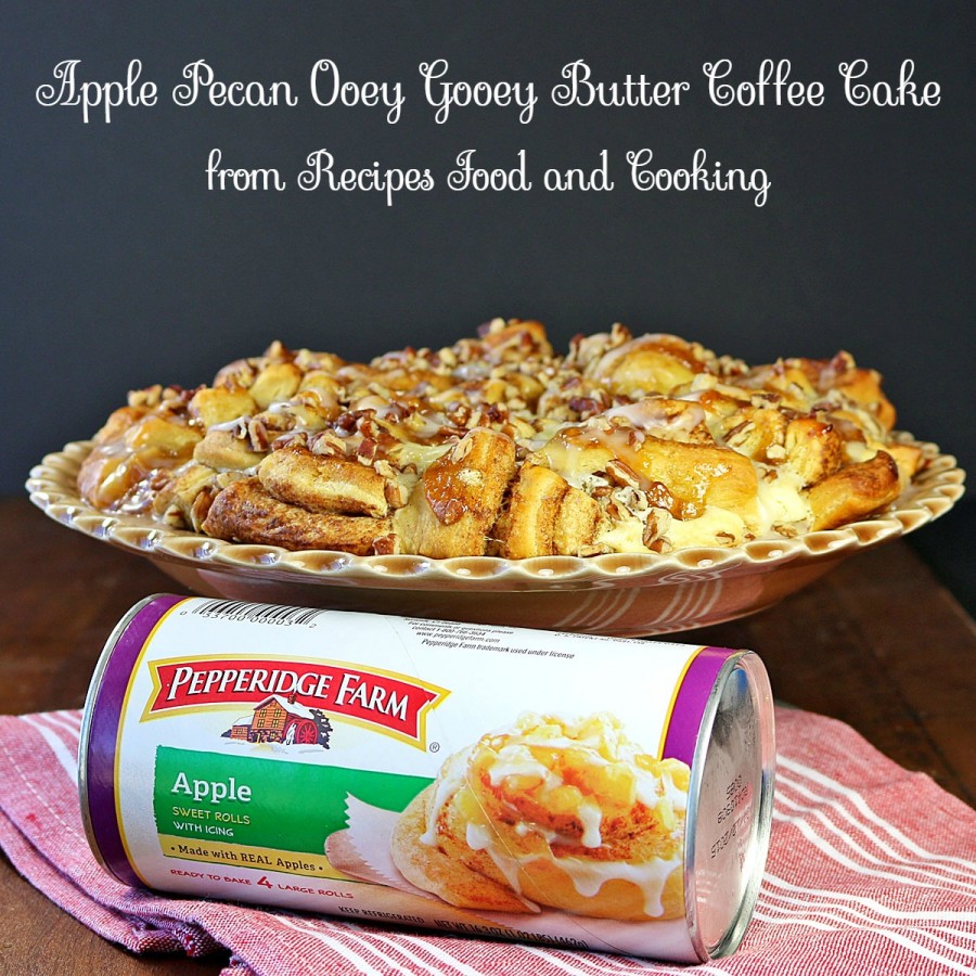 Apple Pecan Ooey Gooey Butter Coffee Cake
