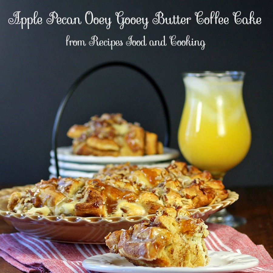 Apple Pecan Ooey Gooey Butter Coffee Cake