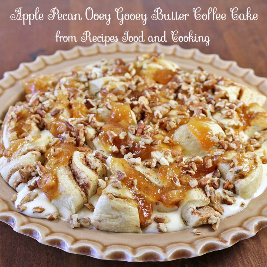 Apple Pecan Ooey Gooey Butter Coffee Cake