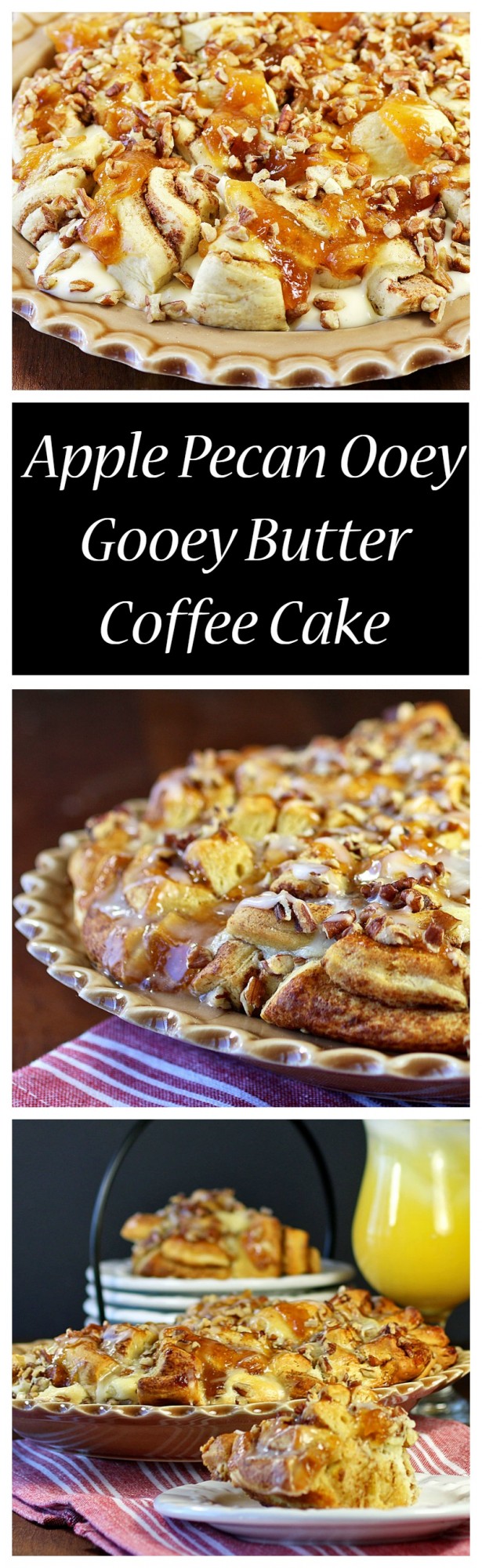 Apple Pecan Ooey Gooey Butter Coffee Cake