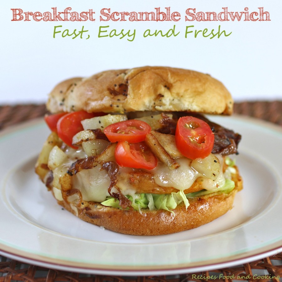 Breakfast Scramble Sandwich