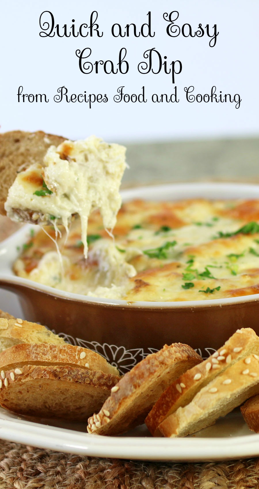 Easy and Quick Crab Dip - Recipes Food and Cooking