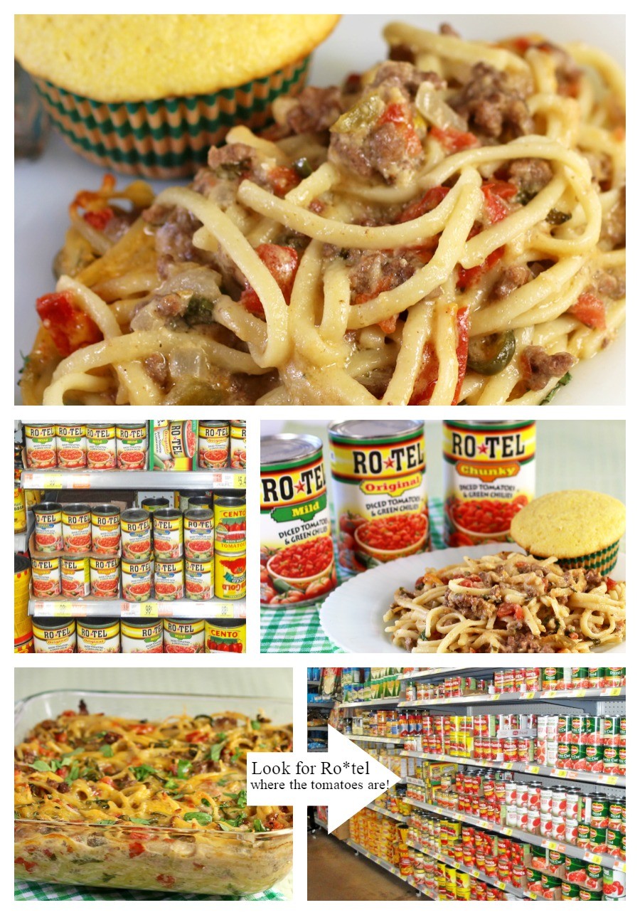 Ro*Tel Cheeseburger Spaghetti