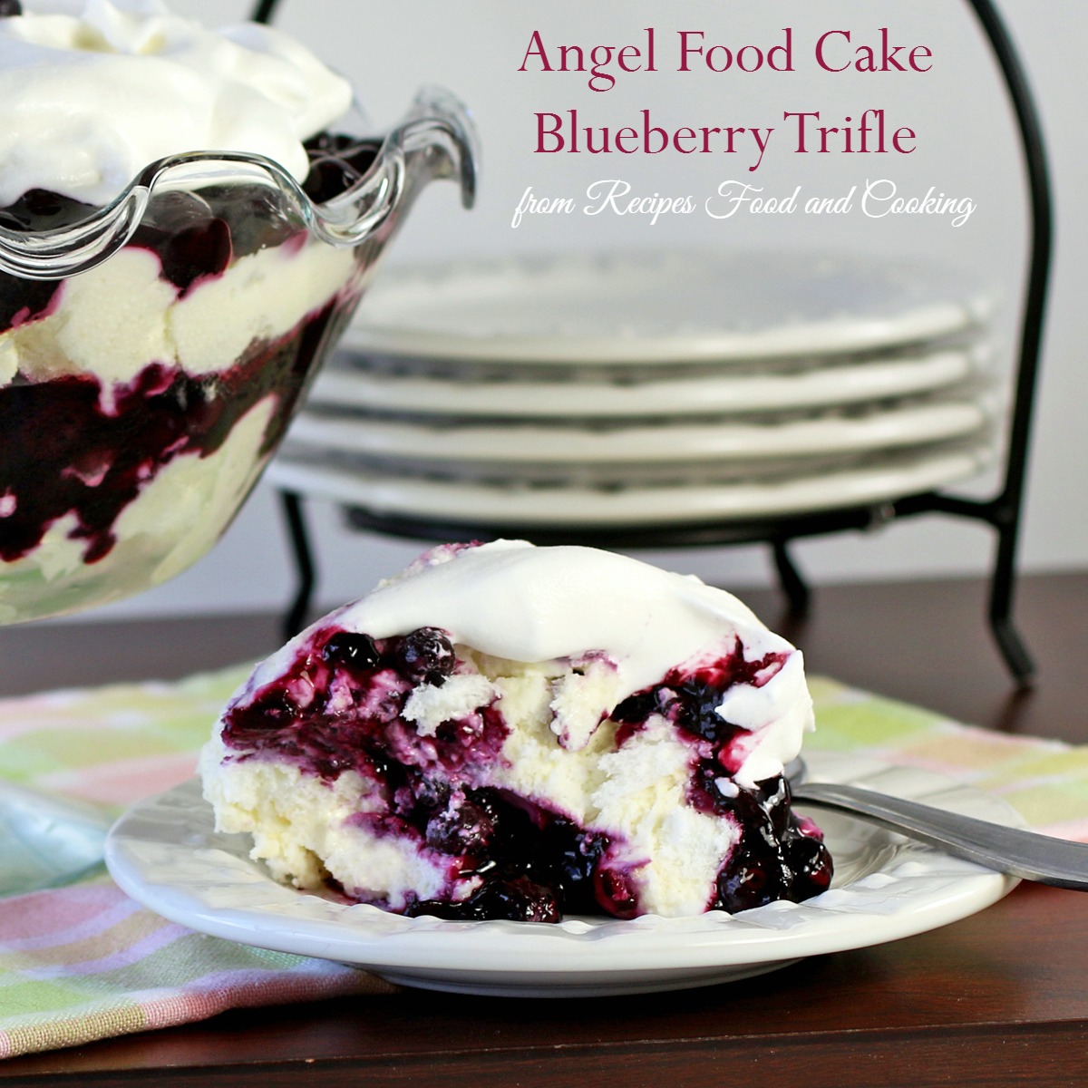 Angel Food Cake Blueberry Trifle