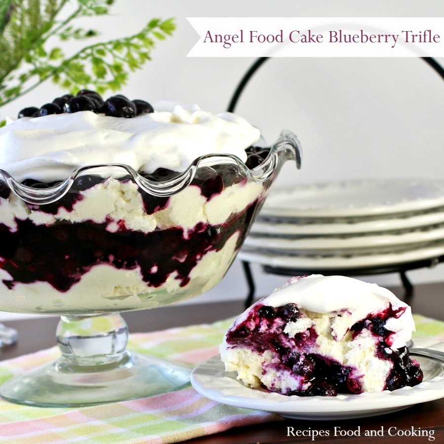 angelfoodcakeblueberrytrifle6f Recipes Food and Cooking