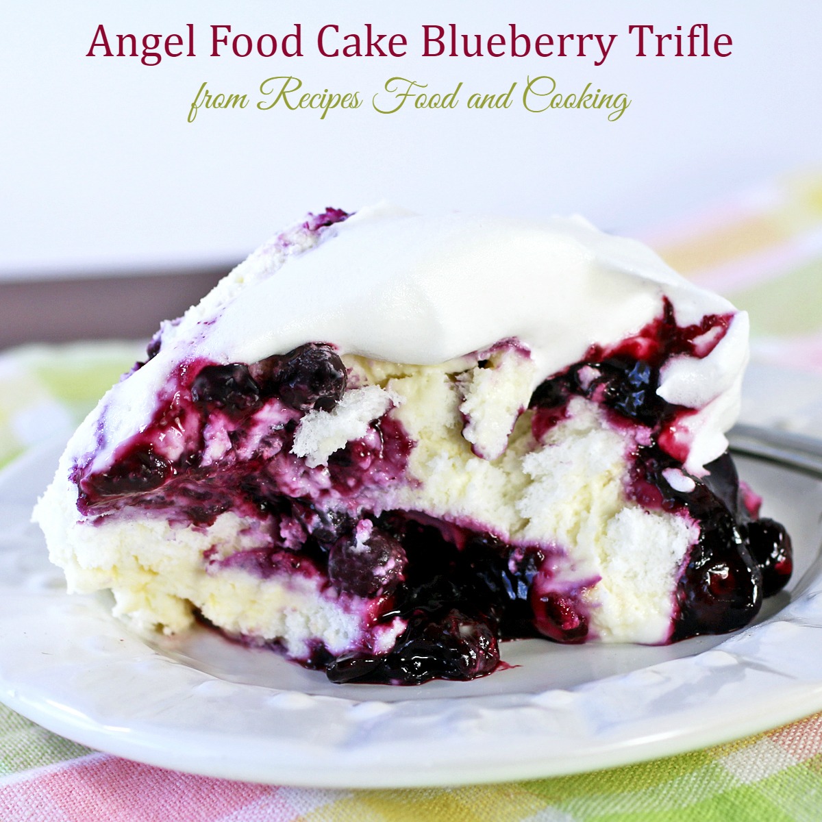 Angel Food Cake Blueberry Trifle Recipes Food And Cooking