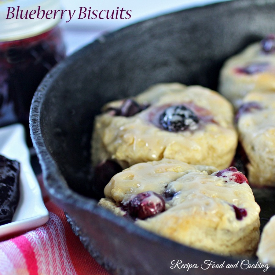 Glazed Blueberry Biscuits.... Pass the Jam Recipes Food and Cooking