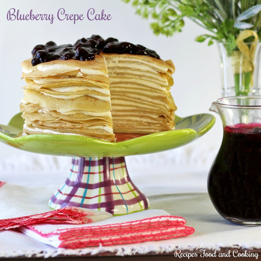 Blueberry Crepe Cake