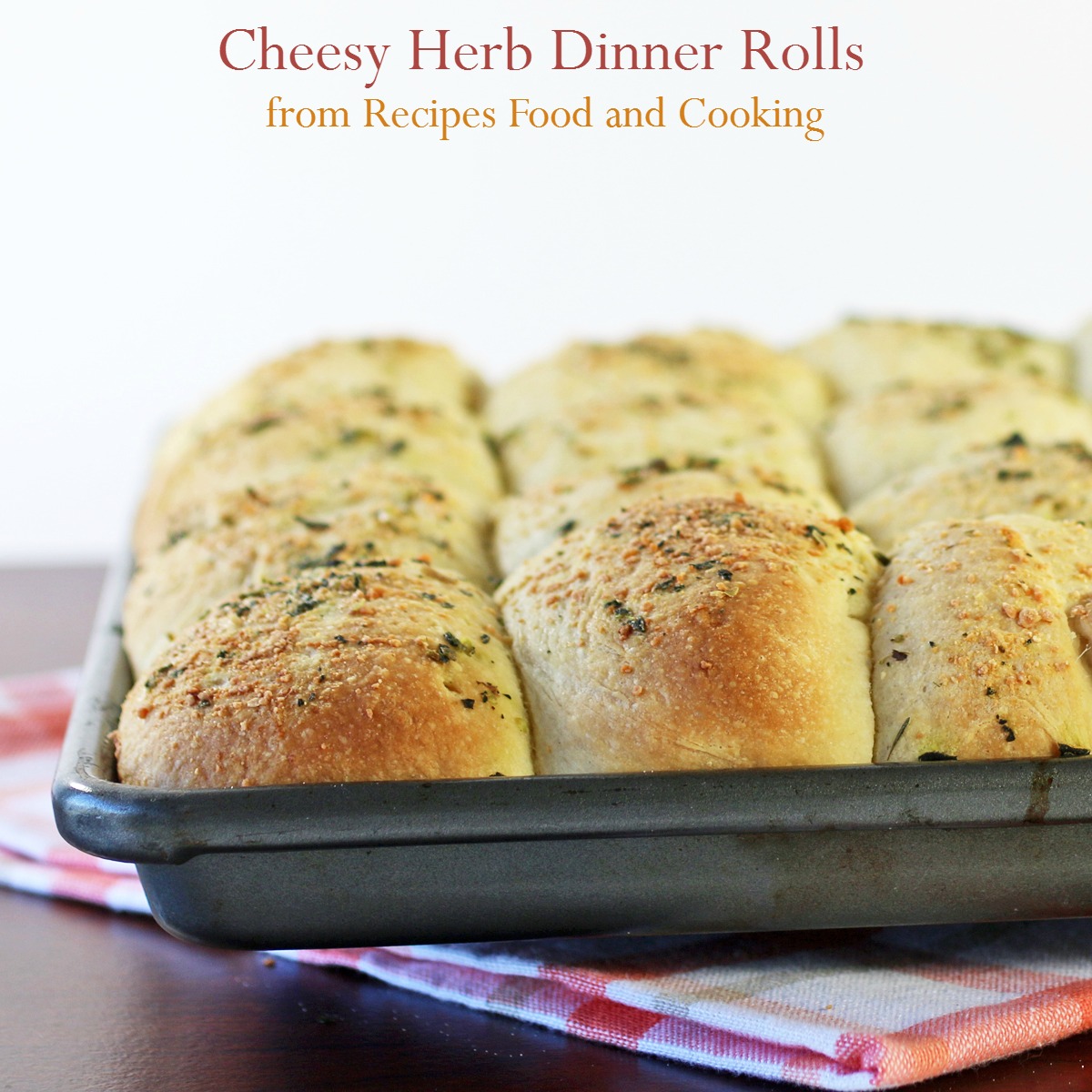 Cheesy Herb Dinner Rolls