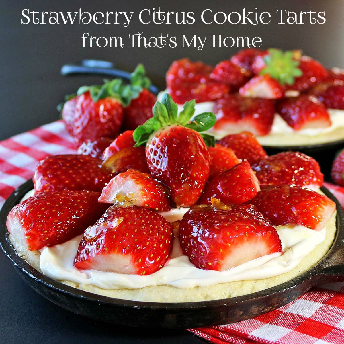 Strawberry Cookie Tarts