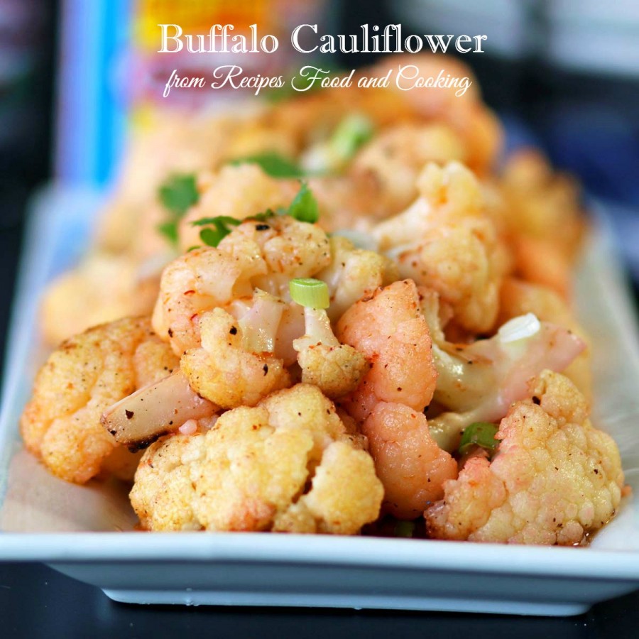 Buffalo Cauliflower and Hot Wings