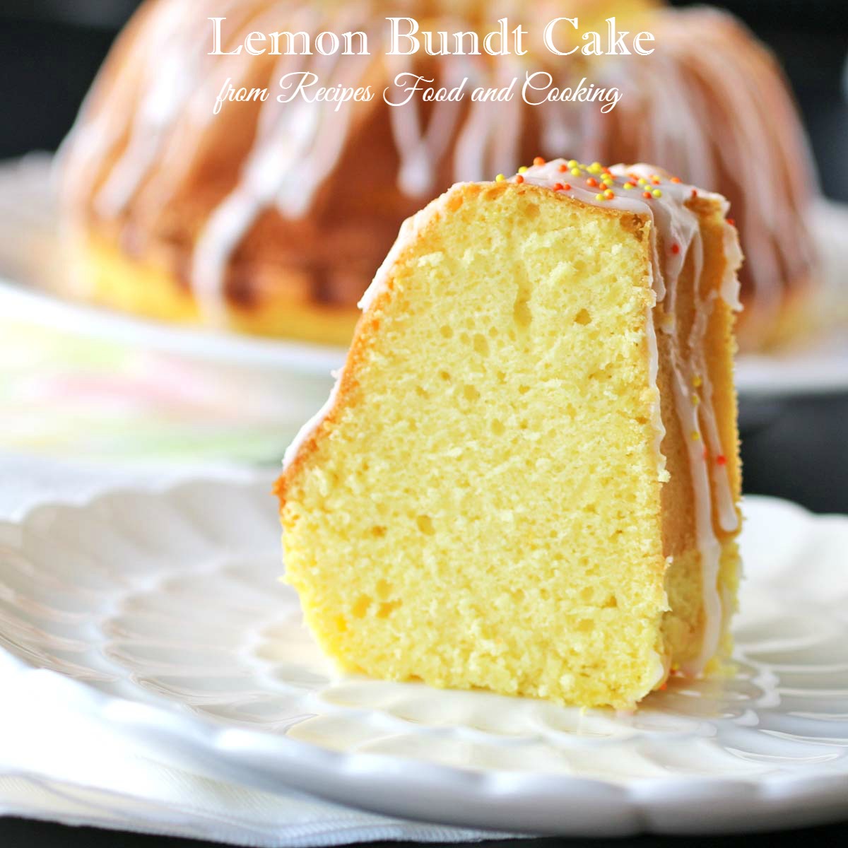 Lemon Bundt Cake #BundtBakers - Recipes Food and Cooking