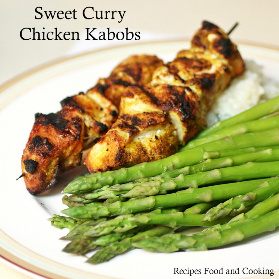 Sweet Curry Chicken Kabobs