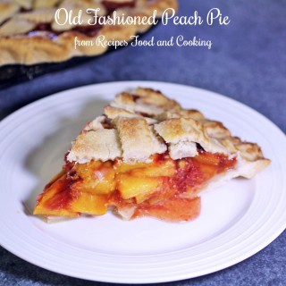 Old Fashioned Peach Pie