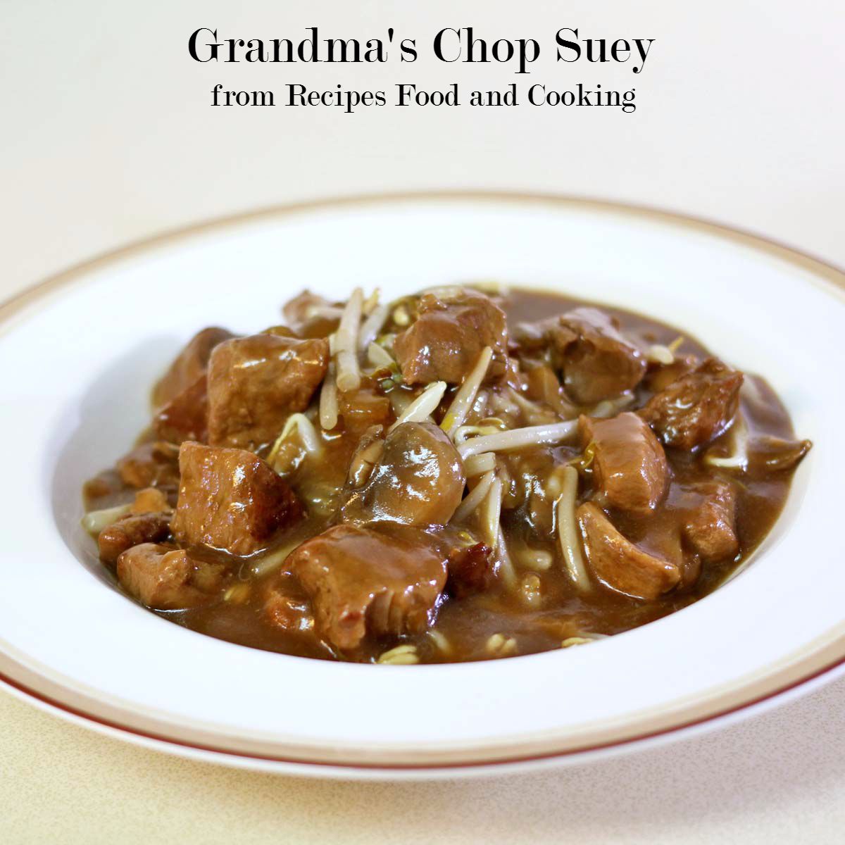 Beef Chop Suey - Small Town Woman