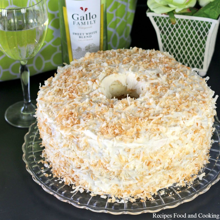 Tropical Angel Food Cake