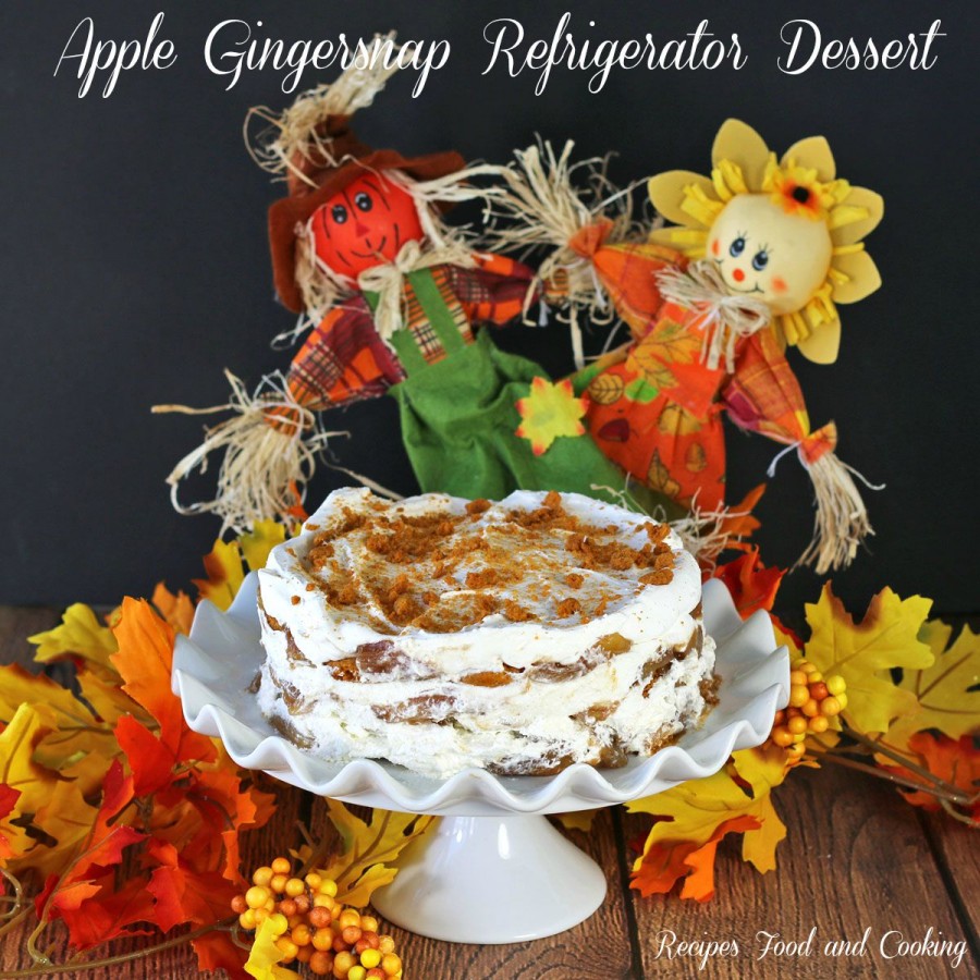 Apple Gingersnap Refrigerator Dessert