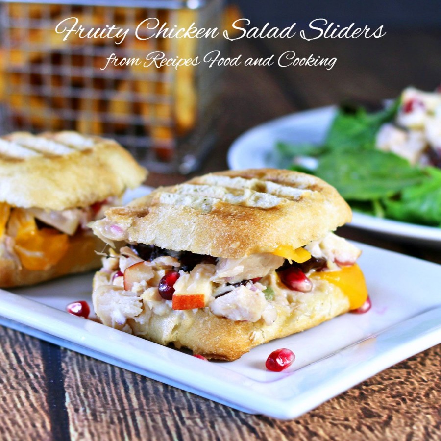 Fruity Chicken Salad Sliders - Recipes Food and Cooking