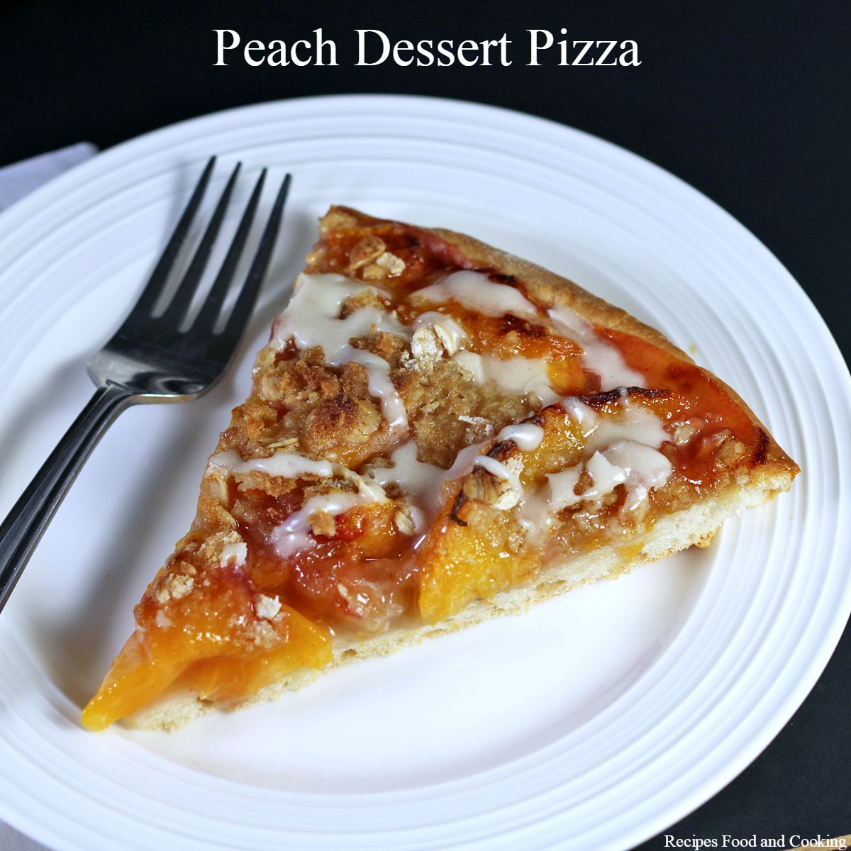 peachdessertpizza10f Recipes Food and Cooking