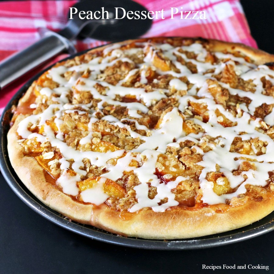 Peach Dessert Pizza