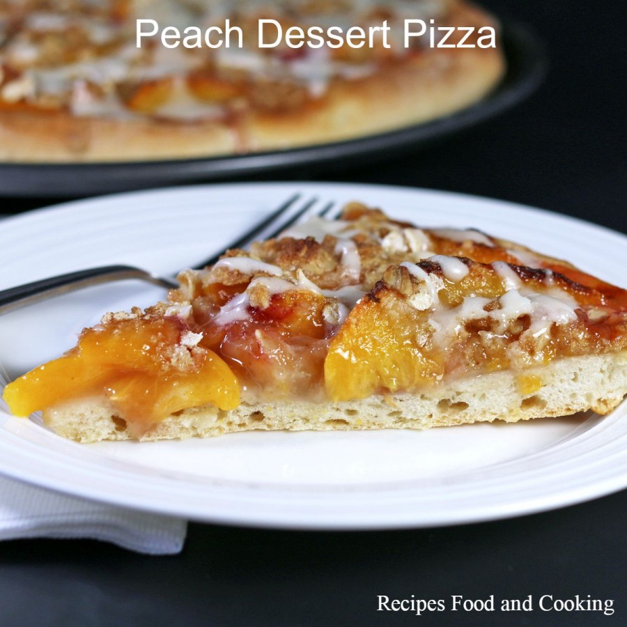 Peach Dessert Pizza