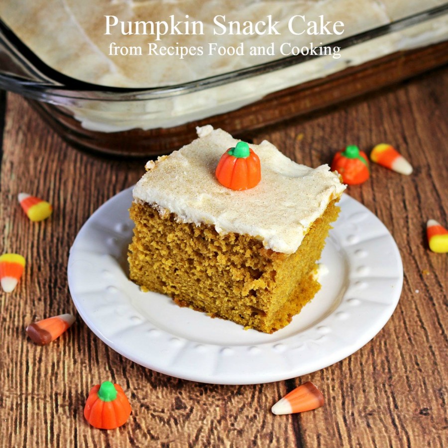 Pumpkin Snack Cake