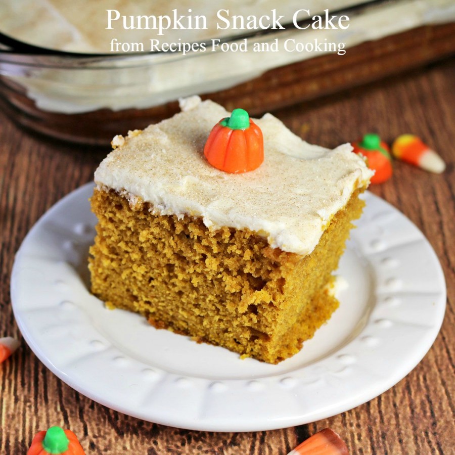 Pumpkin Snack Cake