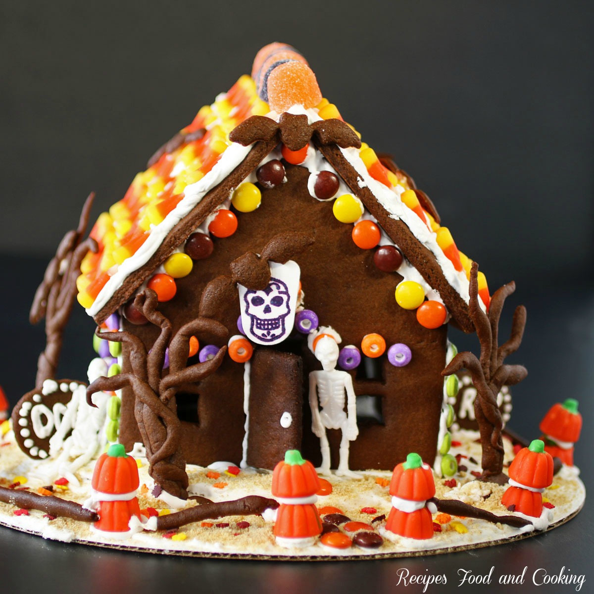 Halloween Chocolate Gingerbread House