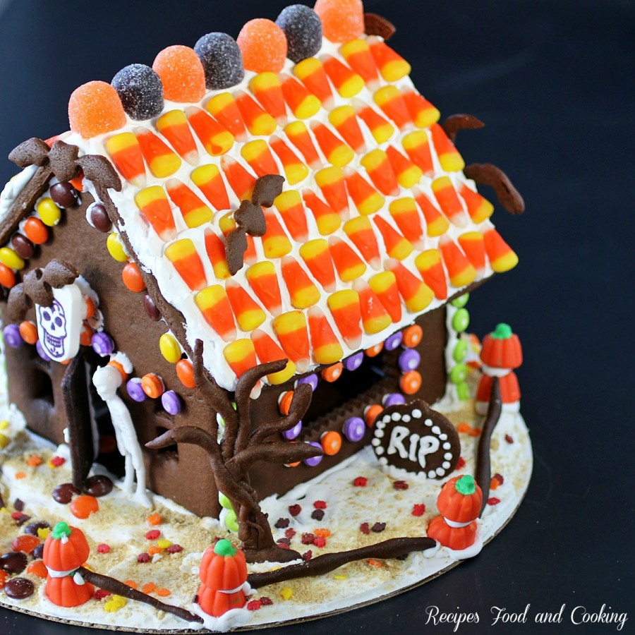 Halloween Chocolate Gingerbread House