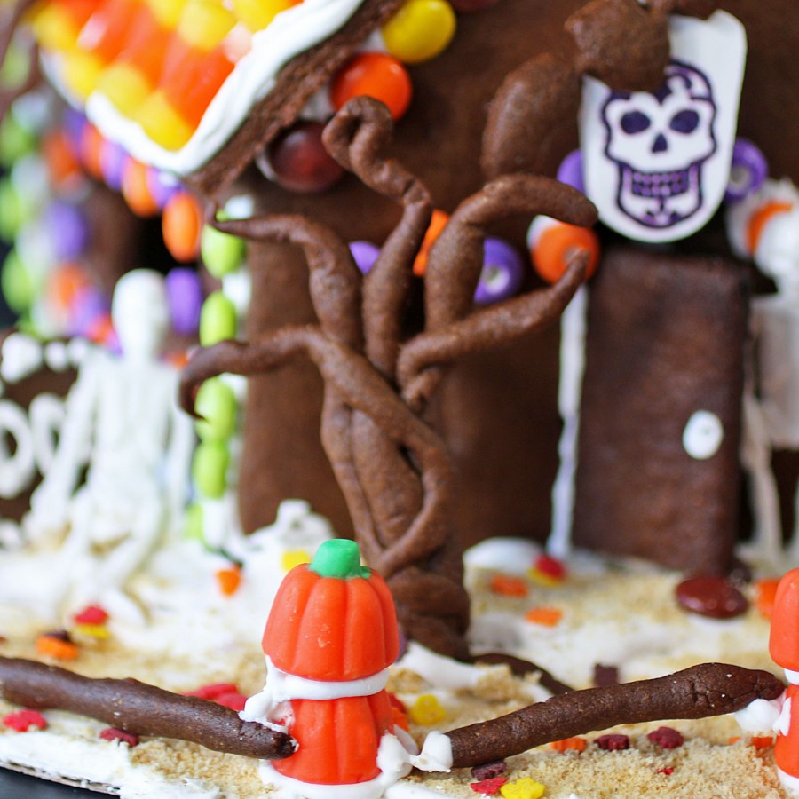 Halloween Chocolate Gingerbread House