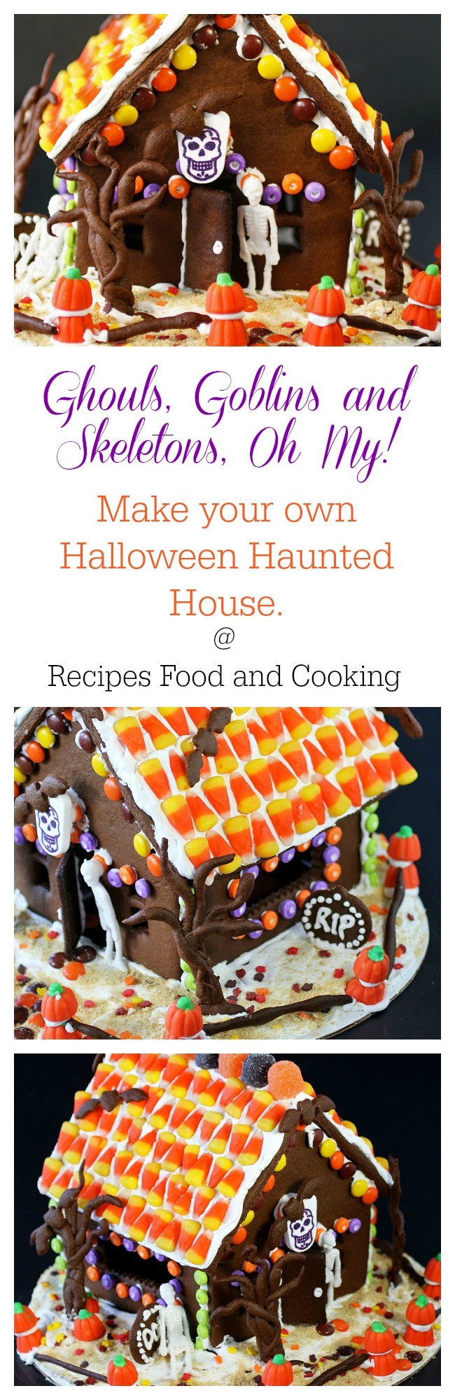 Halloween Chocolate Gingerbread House