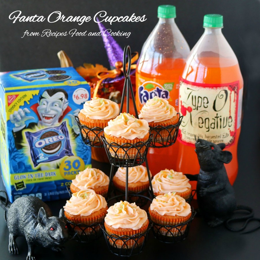 Fanta Orange Cupcakes and Glow in the Dark Oreos