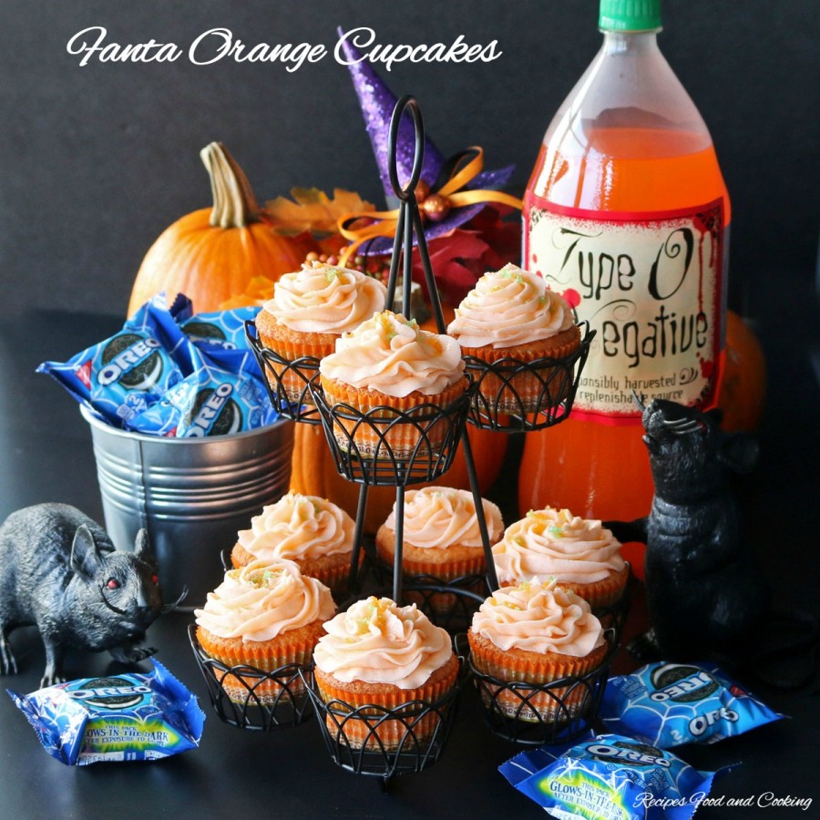 Fanta Orange Cupcakes and Glow in the Dark Oreos