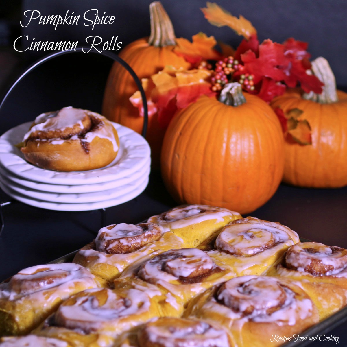 Pumpkin Spice Cinnamon Rolls