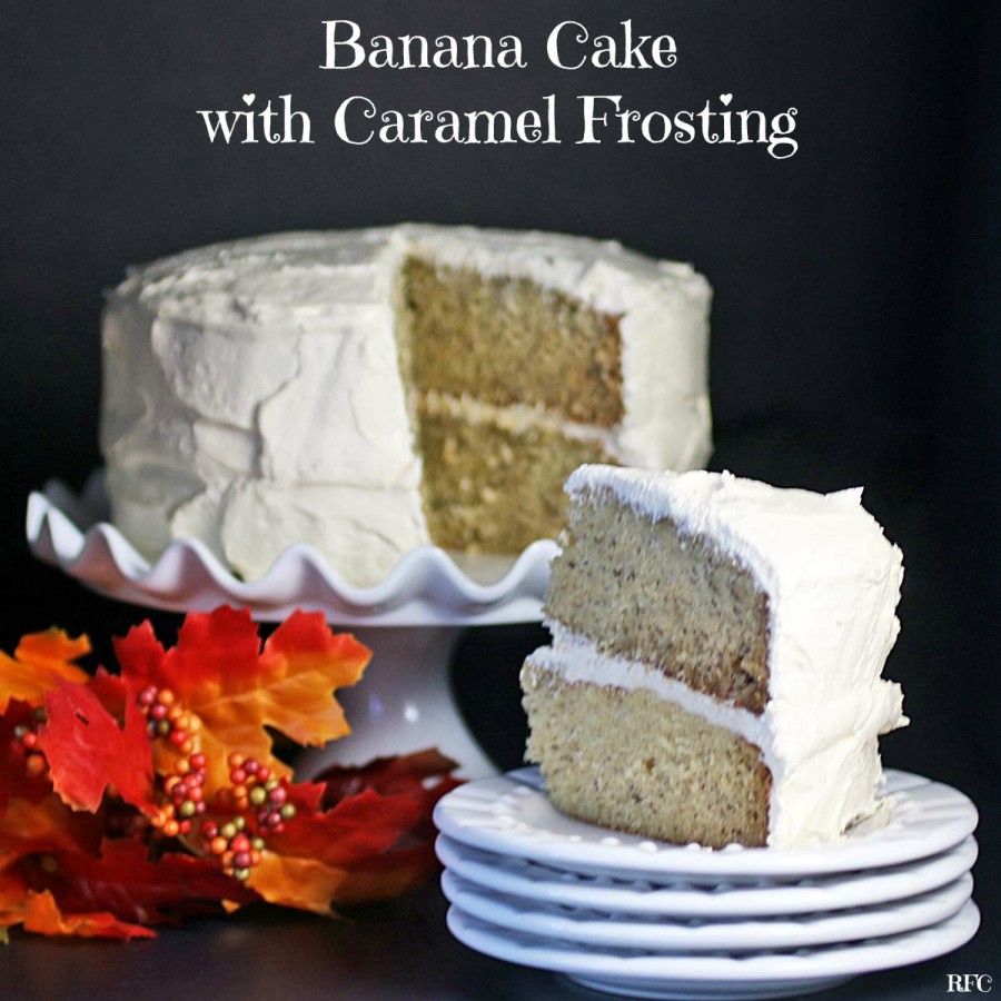 Banana Cake with Caramel Frosting