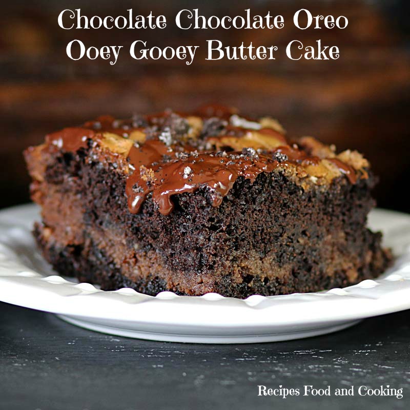 cake chocolate gooey ooey butter oreo