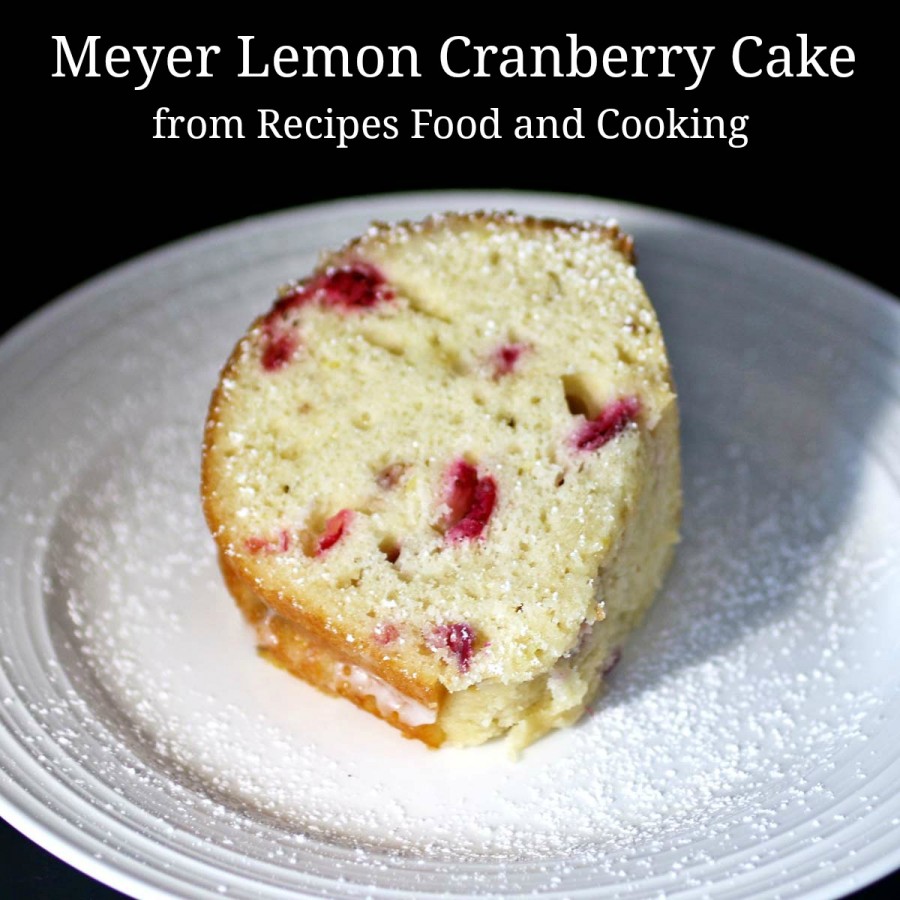 Meyer Lemon Cranberry Cake