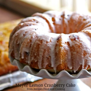 Meyer Lemon Cranberry Cake