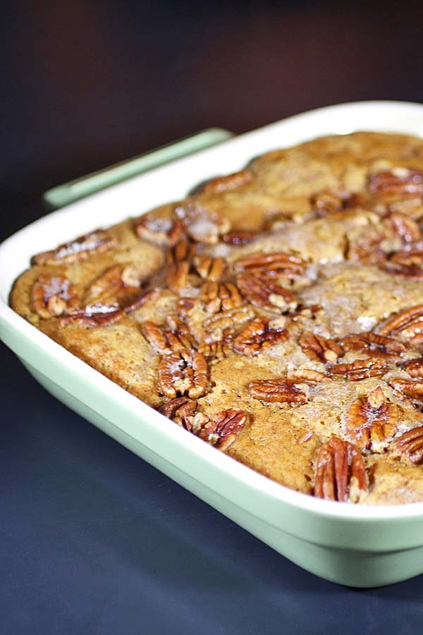 Pumpkin Pecan Cobbler - Recipes Food and Cooking