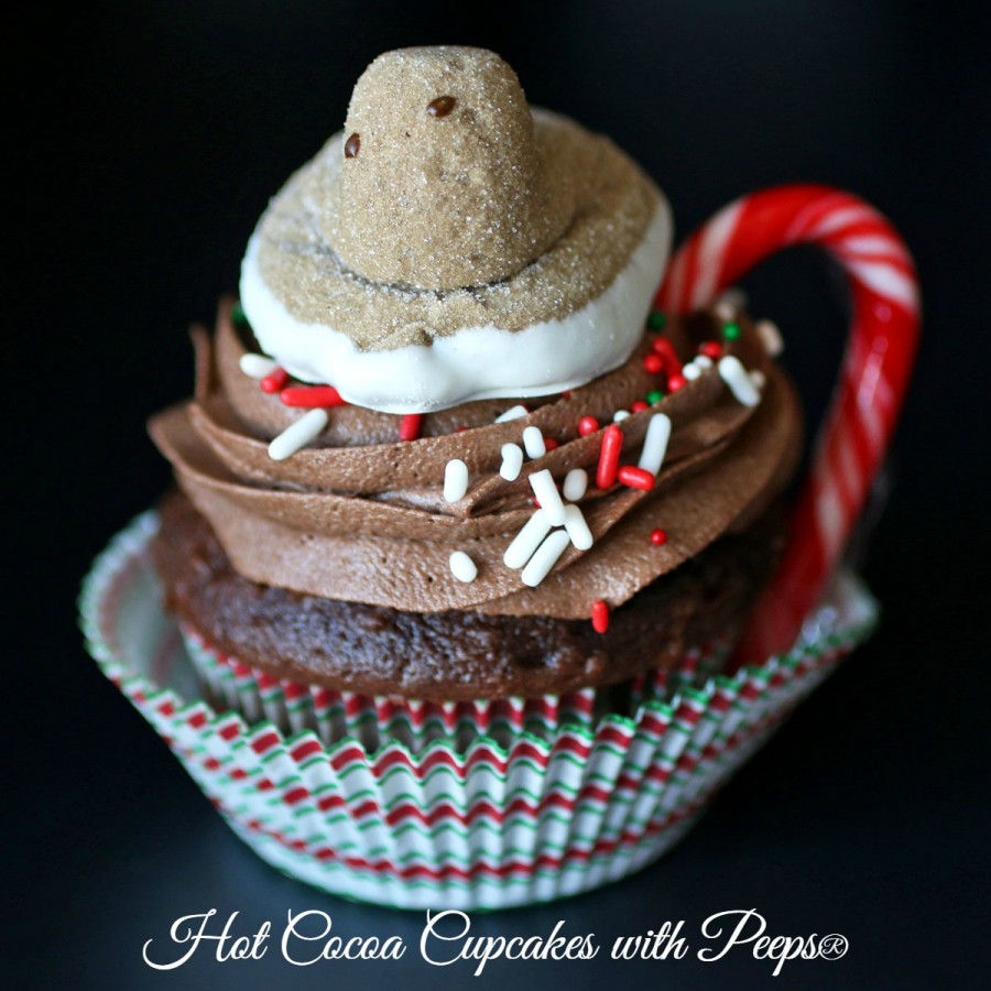 Hot Cocoa Cupcakes with Peeps®