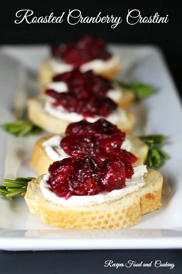 Roasted Cranberry Crostini