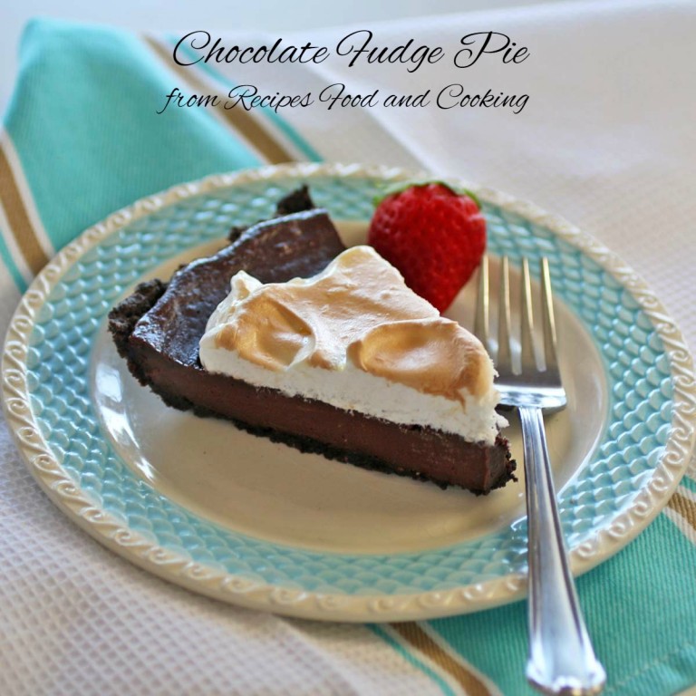 Chocolate Fudge Pie Recipes Food and Cooking