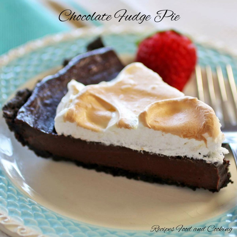 vanilla and chocolate fudge cream pie recipe