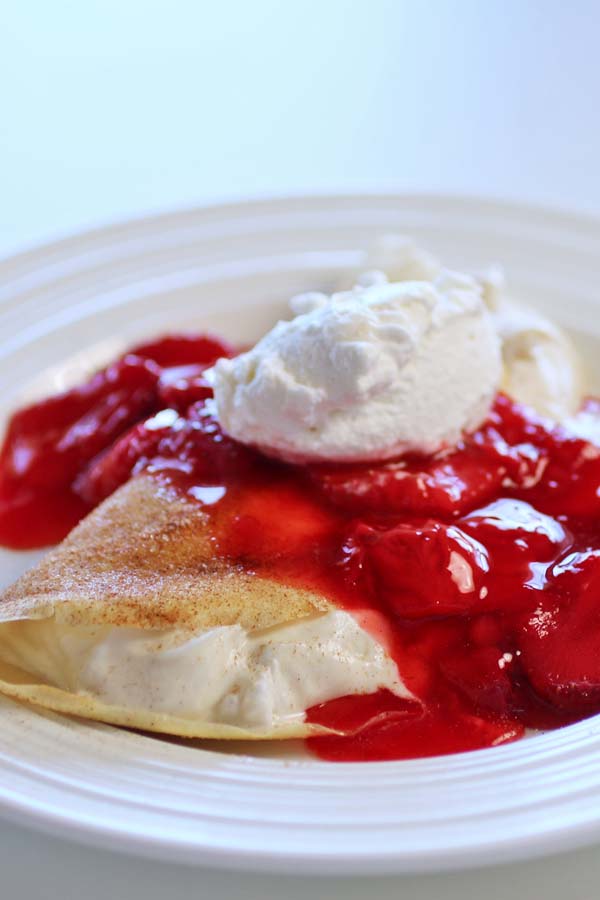 Strawberry Cheesecake Crepes