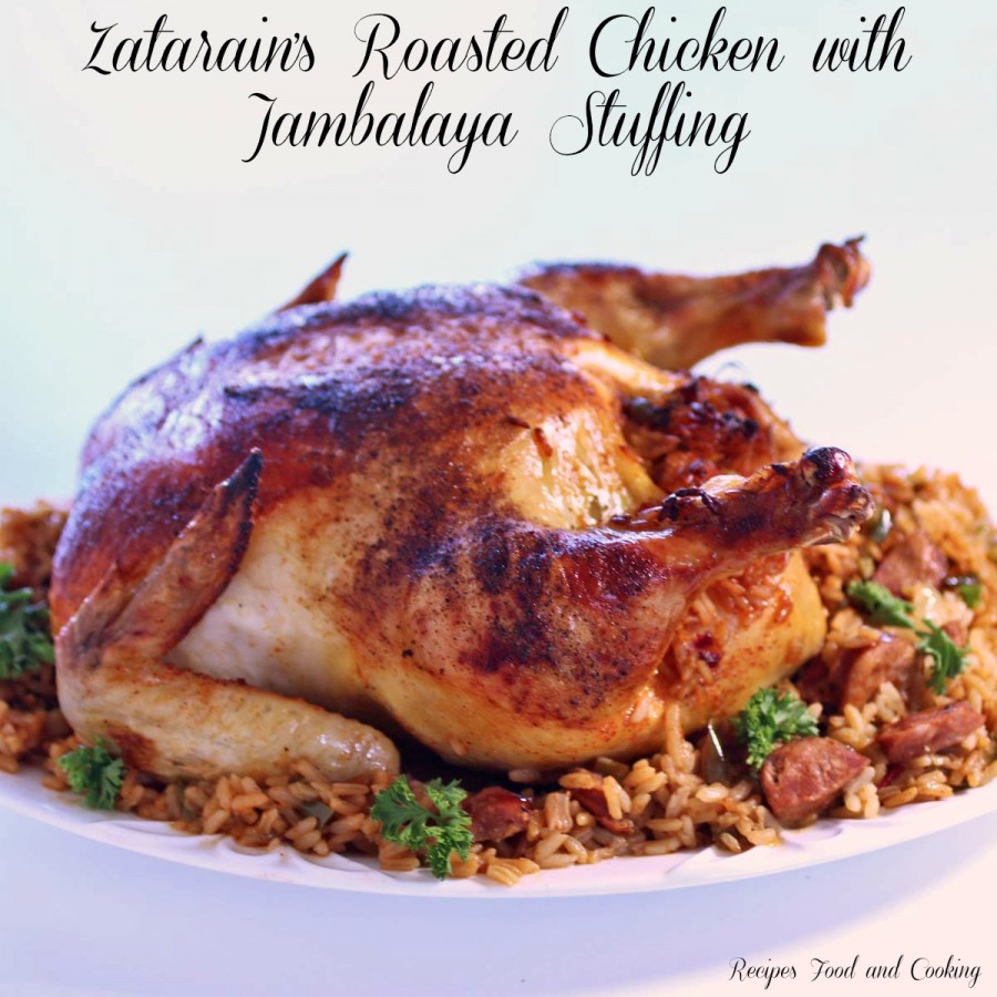 Zatarain's Roasted Chicken with Jambalaya Stuffing