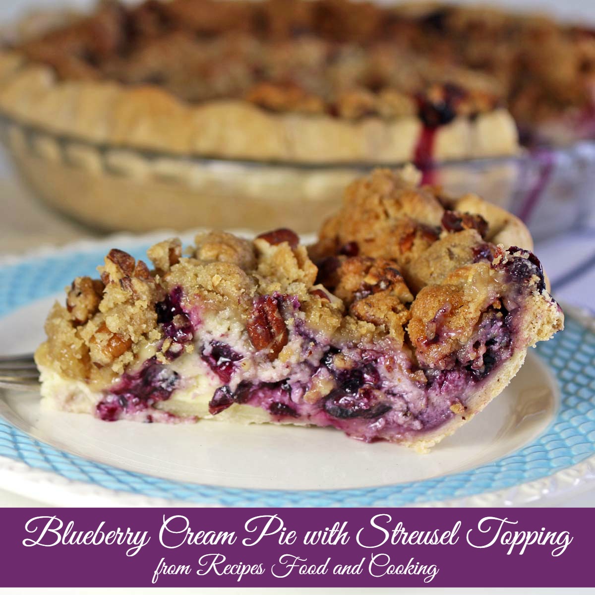 Blueberry Cream Pie