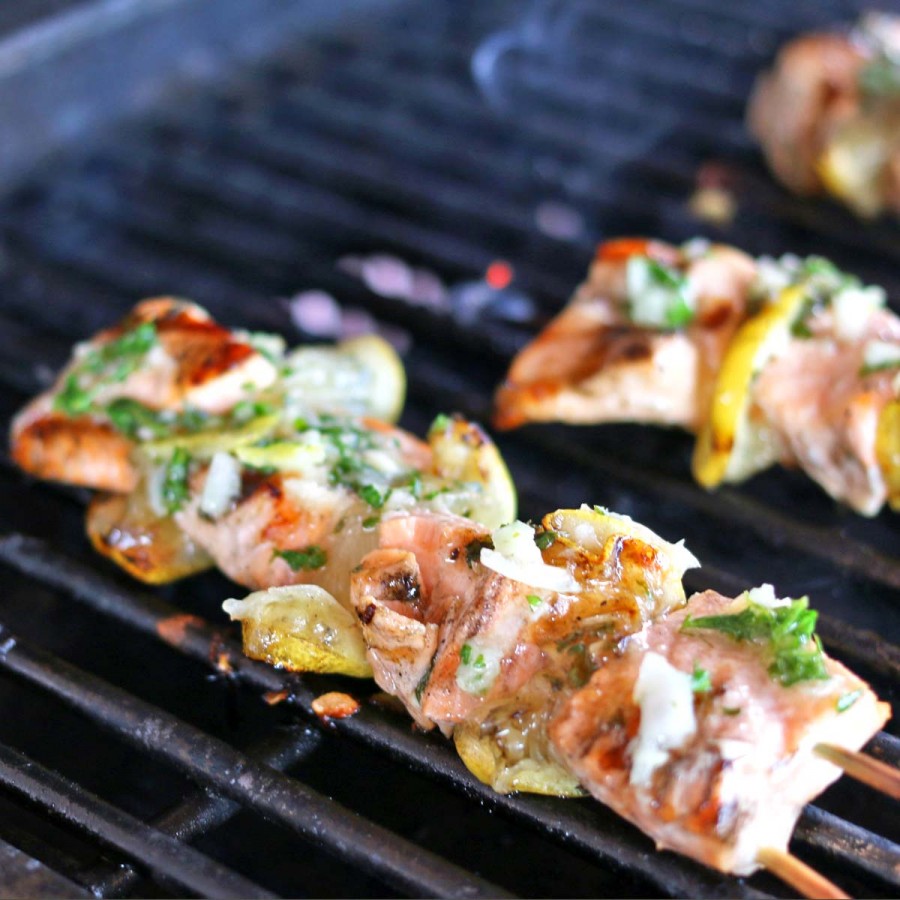 Salmon Kebabs